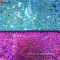 Navy Blue Sequin Fabric 5MM Dream laser bling navy blue sequin fabric Manufactory